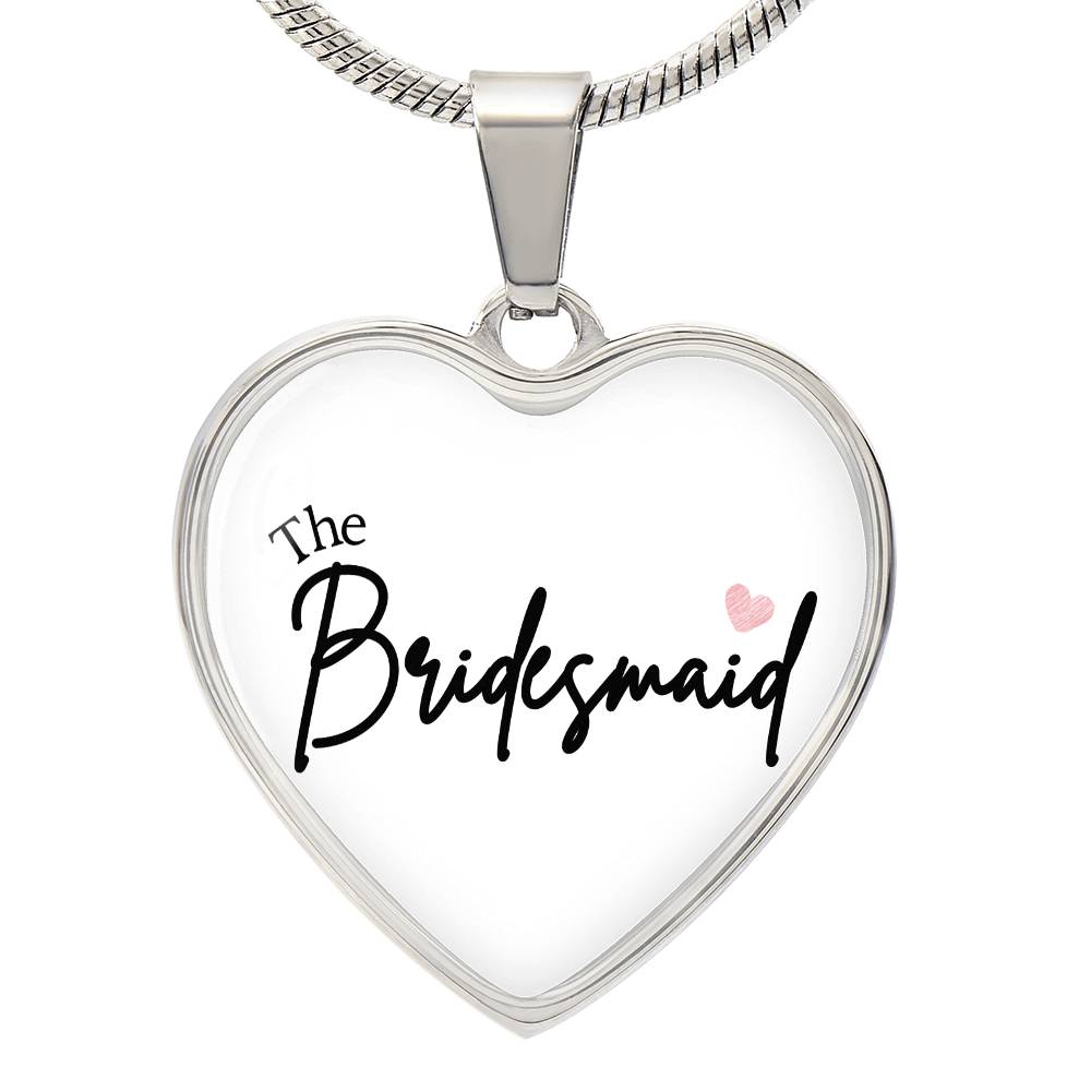 Luxury Graphic Heart Necklace - The Bridesmaid