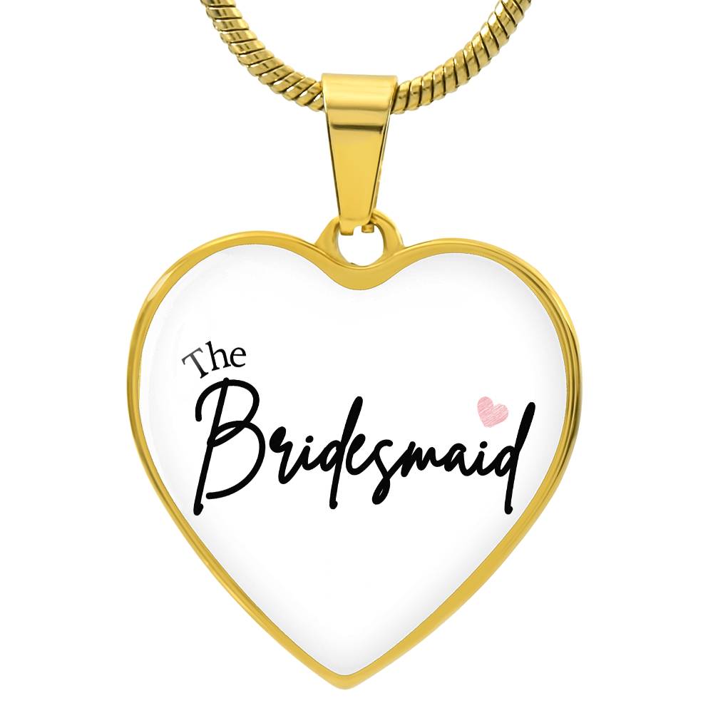 Luxury Graphic Heart Necklace - The Bridesmaid