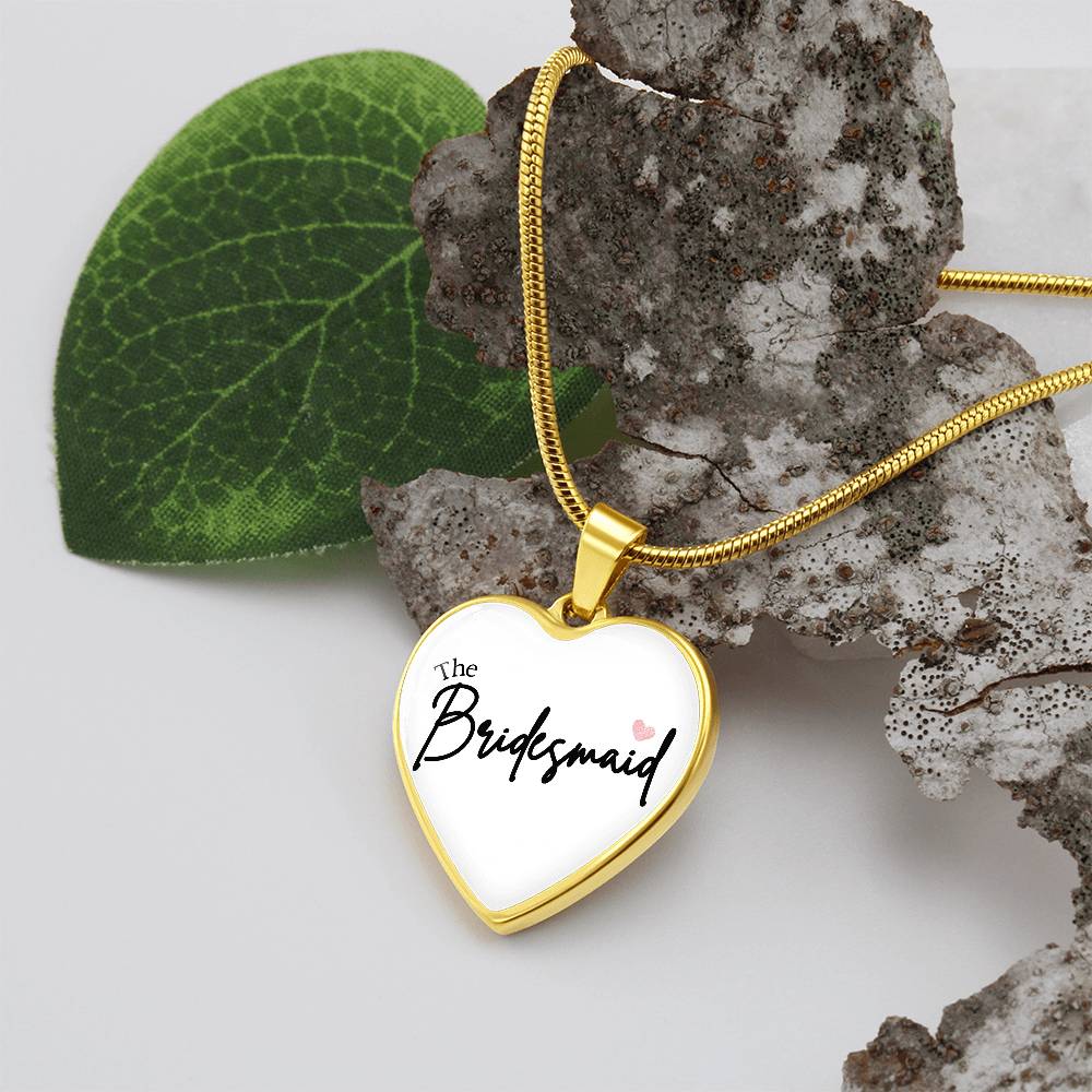 Luxury Graphic Heart Necklace - The Bridesmaid