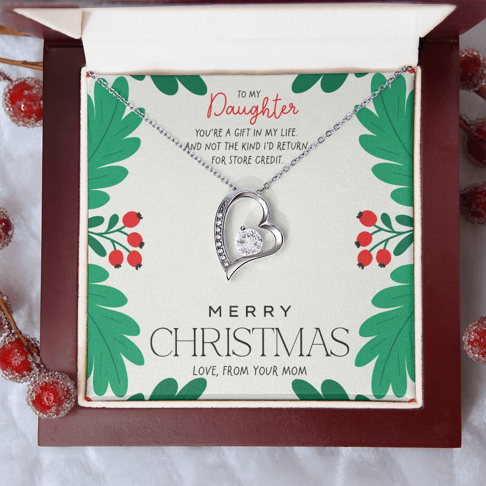 Forever Love Necklace - 'You're a gift in my life' | Christmas Gift from Mom to Daughter