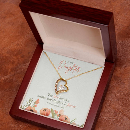 Forever Love Necklace - 'The love between a mother and daughter is forever'  | Customizable Mother-Daughter Gift