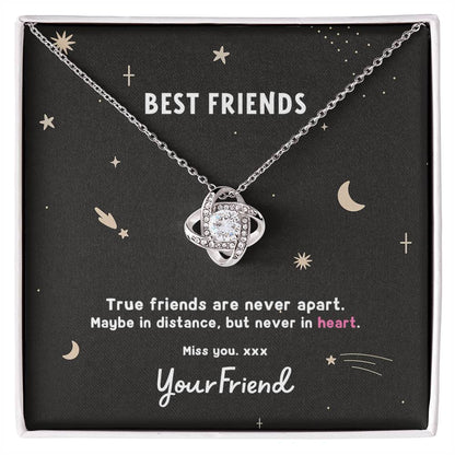 Love Knot Necklace - Best Friends - True friends are never apart. | Space Edition