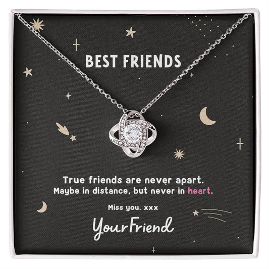 Love Knot Necklace - Best Friends - True friends are never apart. | Space Edition