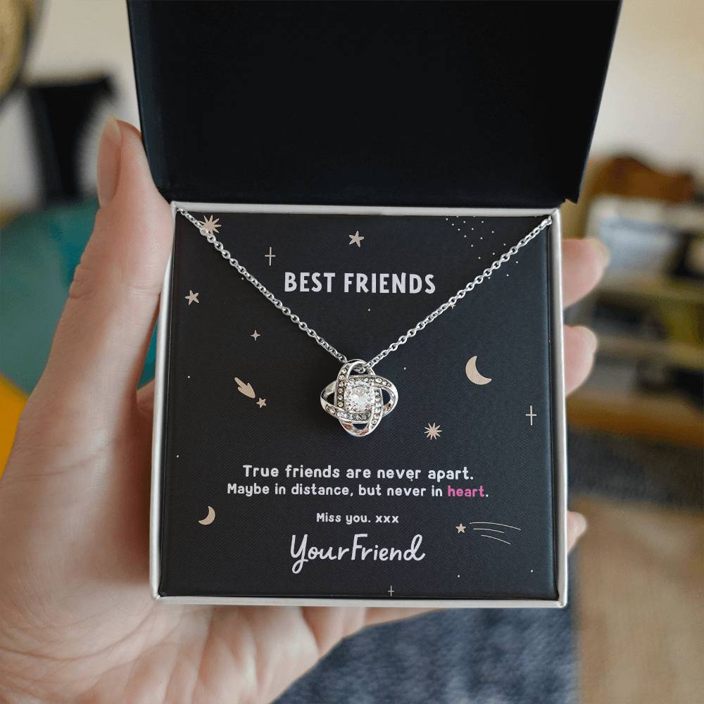 Love Knot Necklace - Best Friends - True friends are never apart. | Space Edition