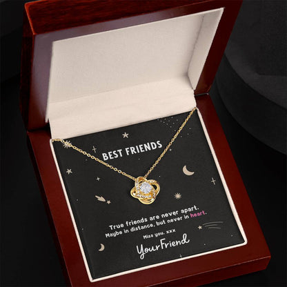 Love Knot Necklace - Best Friends - True friends are never apart. | Space Edition