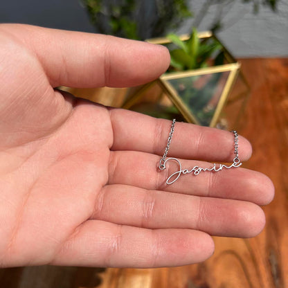 Signature Name Necklace - Little Reminder to My Best Friend