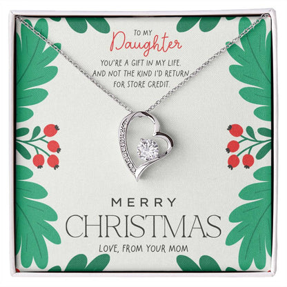 Forever Love Necklace - 'You're a gift in my life' | Christmas Gift from Mom to Daughter