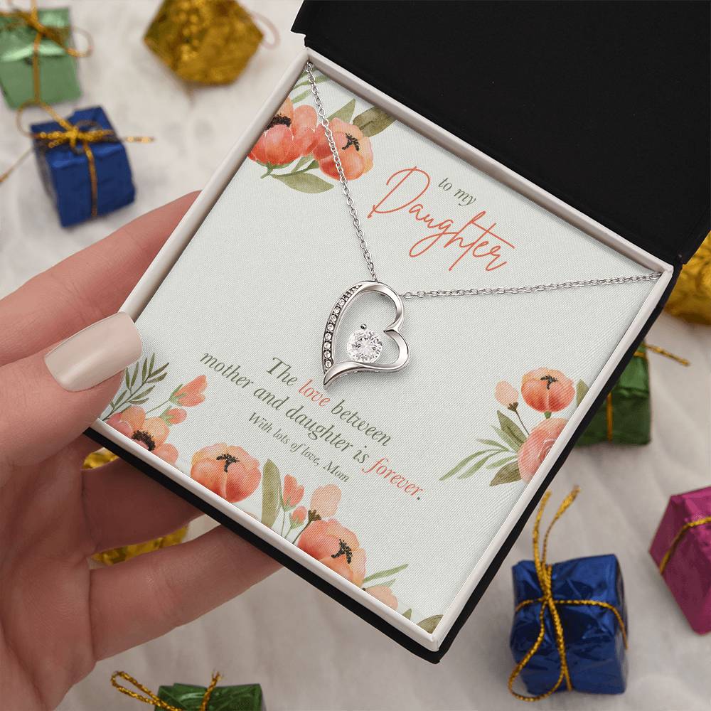 Forever Love Necklace - 'The love between a mother and daughter is forever'  | Customizable Mother-Daughter Gift