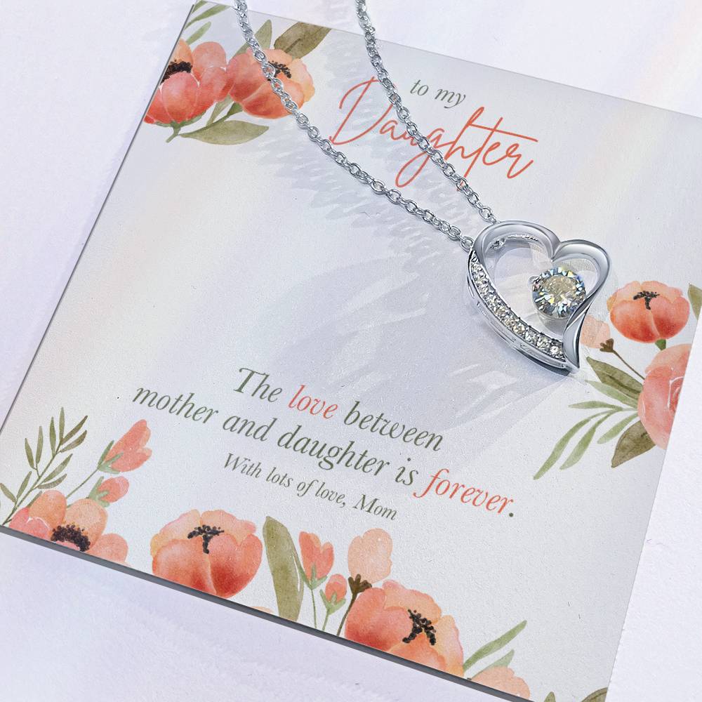 Forever Love Necklace - 'The love between a mother and daughter is forever'  | Customizable Mother-Daughter Gift