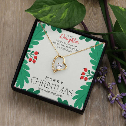 Forever Love Necklace - 'You're a gift in my life' | Christmas Gift from Mom to Daughter